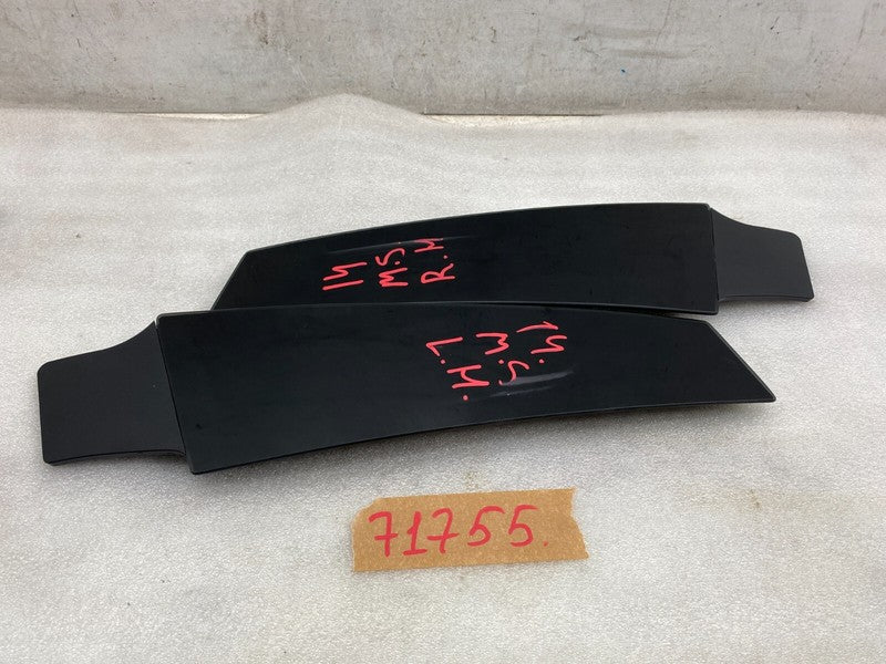 14942 ⭕ 2012-2015 Tesla Model S Left & Right Side B-Pillar Molding Applique Glass Trim