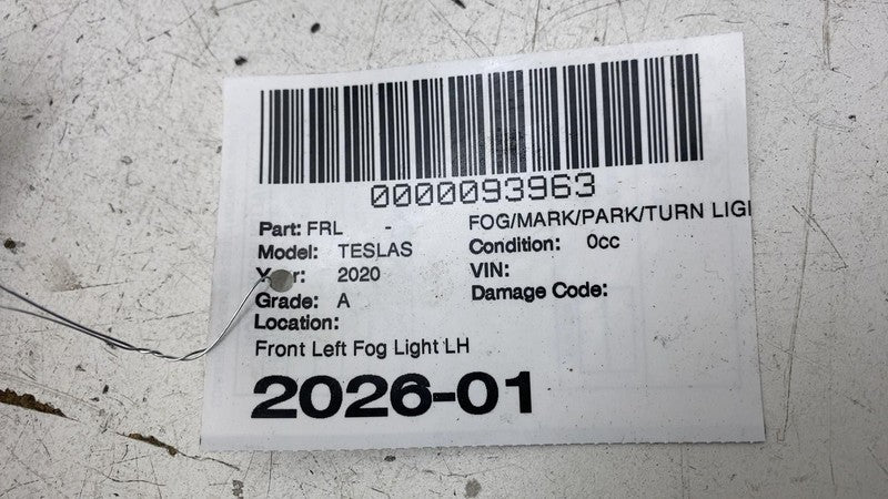 ⭕ 12-20 Model S Front Driver Side LED Fog Light Cornering Lamp Left 60