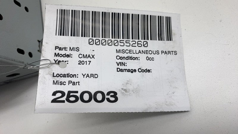 2017 2018 Ford C-Max Stereo AM/FM CD Player Multi Media Radio Audio Re
