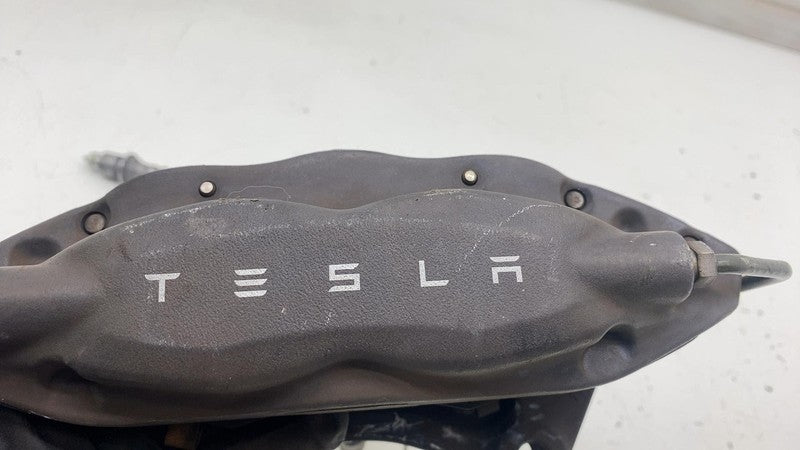 ⭕ 12-15 Tesla Model S Rear Driver Side Caliper w/ Brake Hose Line 6006