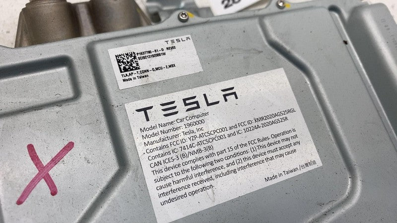 ⭕ 21-25 Tesla Model X Car Computer Control Module Unit MCU-Z Assy 1637