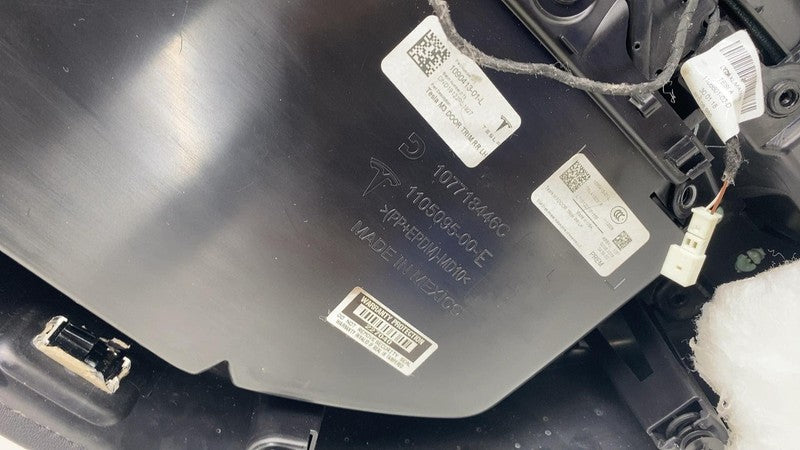1090413-01-L ⭕ 2017-2020 Tesla Model 3 Rear Interior Door Panel Trim Card Left 1090413-01-L