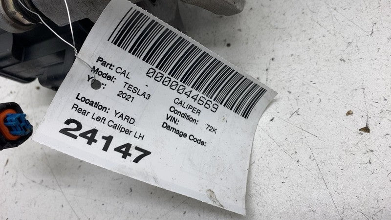 1044623-00-I ⭕ 2017-2025 Tesla Model 3 Rear Left Caliper w/ Brake Line Hose BASE 1044623-00-I