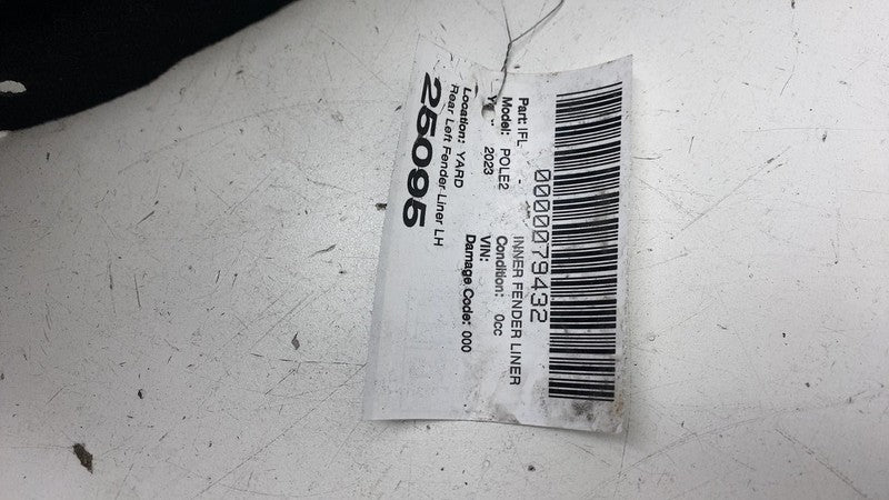 ⭕ 2022-2023 Polestar 2 Rear Driver Side Fender Liner Guard Splash Shie