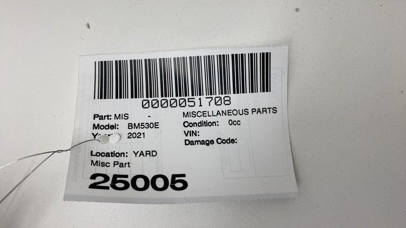 5089-P1-000277 2017-2022 BMW 530e G30 Rear Left or Right 2nd Row Seat Belt Retractor LH=RH OEM