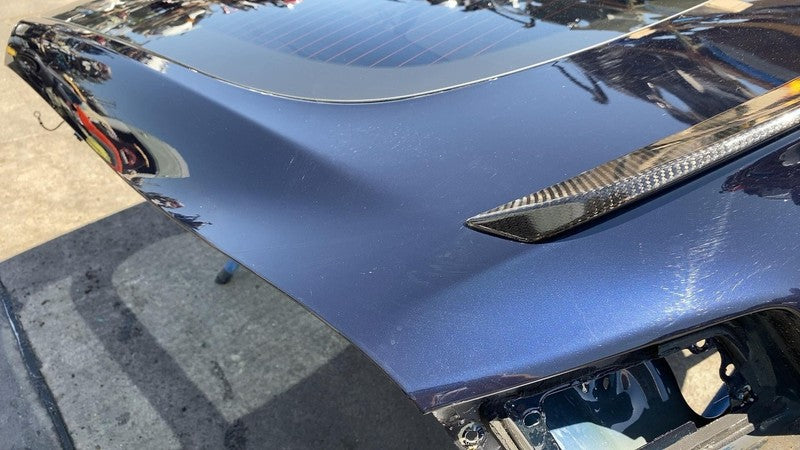 ⭕12-15 Model S Liftgate Trunk Lid Tailgate Hatch Shell Blue PMMB w/ Window Glass