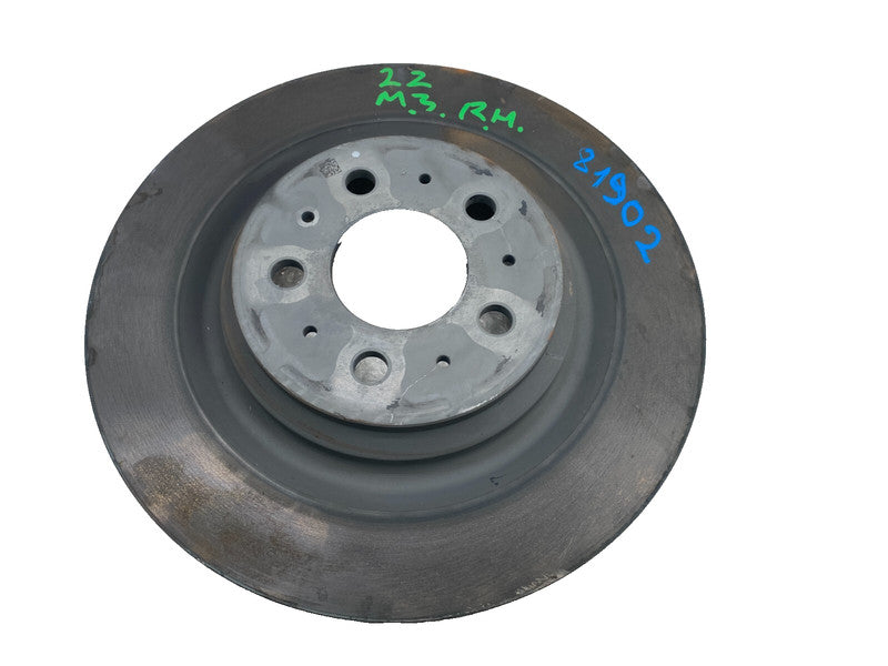 ⭕ 17-23 Tesla Model 3 Rear Passenger Side Brake Disc Rotor Base Cast Iron Right