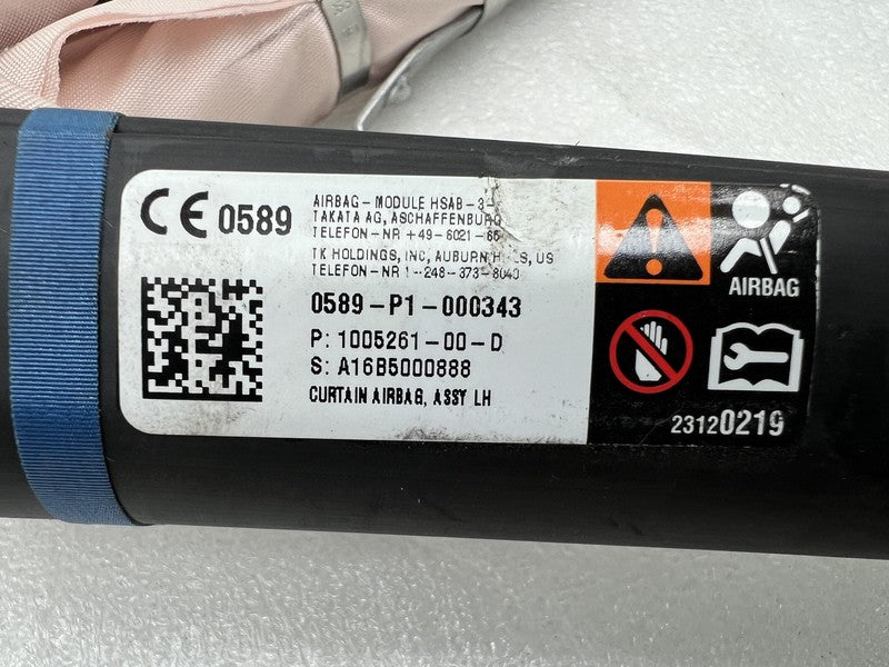 ⭕ 12-20 Tesla Model S Driver Side Roof Curtain Safety Airbag Left 1005