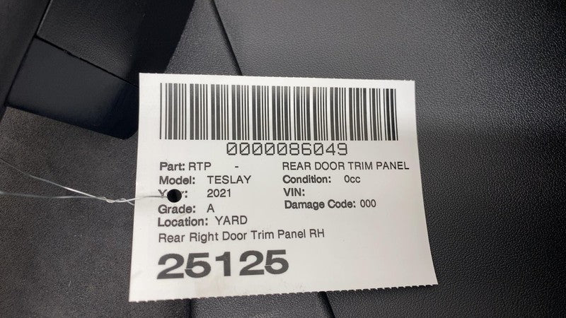 ⭕ 2020-2024 Tesla Model Y Rear Right Door Panel Trim Card Cover RH 149
