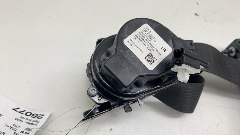 108127901F ⭕ 2017-2023 Tesla Model 3 Front Right 1st Row Seat Belt & Retractor 1081279-01-F