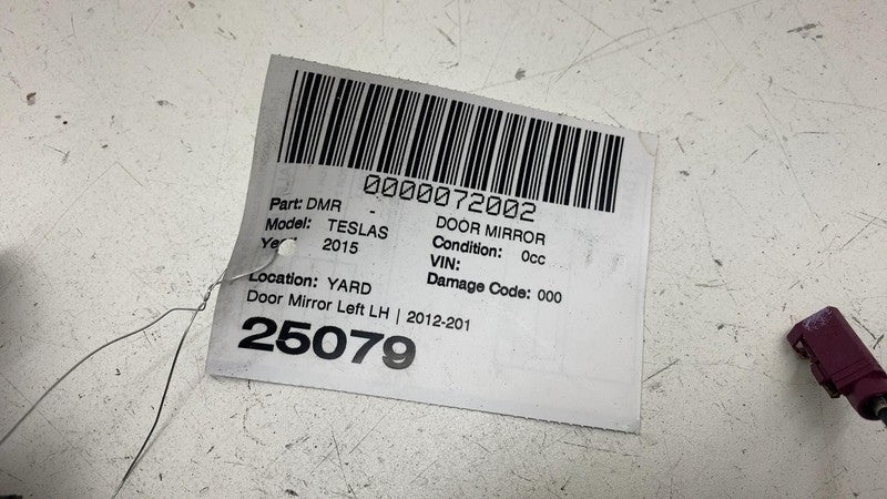 ⭕ 2012-2015 Tesla Model S MS Driver Side Exterior Rear View Door Mirro