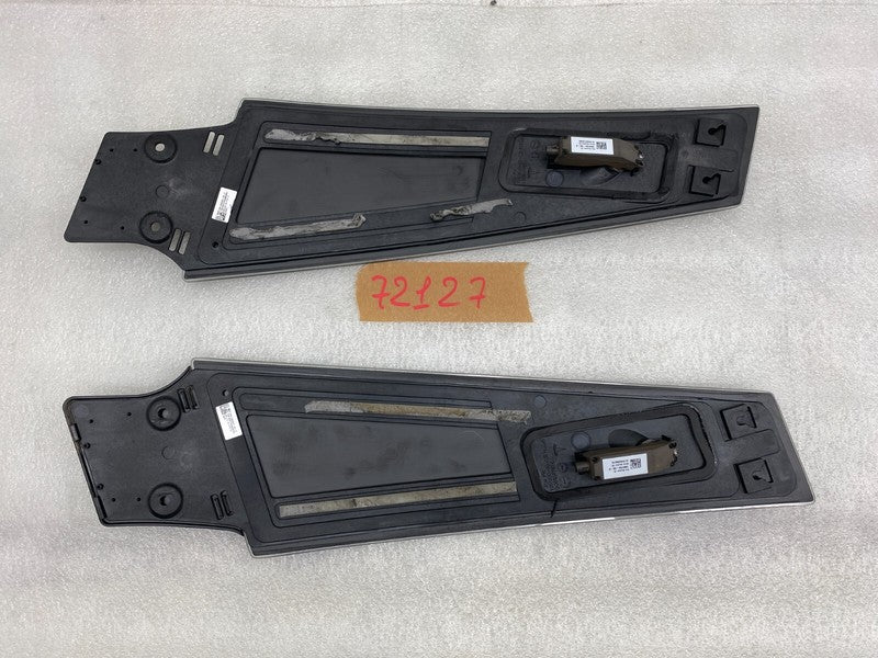 108389900C ⭕ 16-20 Model S PAIR Left & Right B-Pillar Glass Applique w/ Camera 1083899-00-C