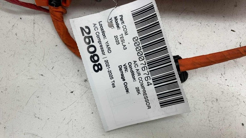 1916726-00-C ⭕ 24-25 Model 3 M3 Air Conditioning Compressor Pump w/ Wire Harness 1916726-00-C
