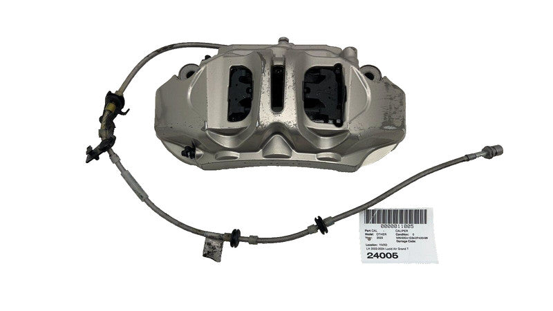 ⭕ 2022-2024 Lucid Air Front Left Driver Side Brake Caliper w/ Hose Line Assembly
