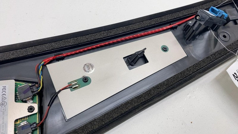 110043700E 2017-2023 Tesla Model 3 Left B-Pillar Applique Glass Trim Molding w/ Camera LH