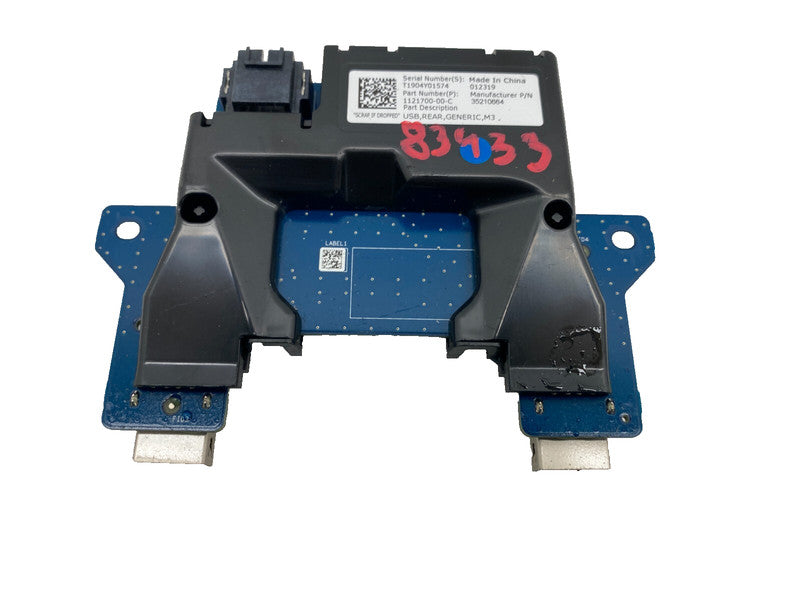 112170000C ⭕ 17-23 Tesla Model 3 Rear Generic USB/AUX Control Unit Hub Module 1121700-00-C