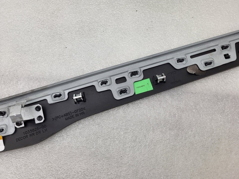 103582619B ⭕ 2016-2020 Tesla Model X MX Rear Left Door Trim Mold Card Molding 1035826-19-B
