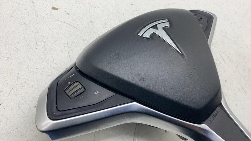 ⭕ 12-15 Model S MS Steering Wheel Airbag w/ Control Switch & Bezel 102