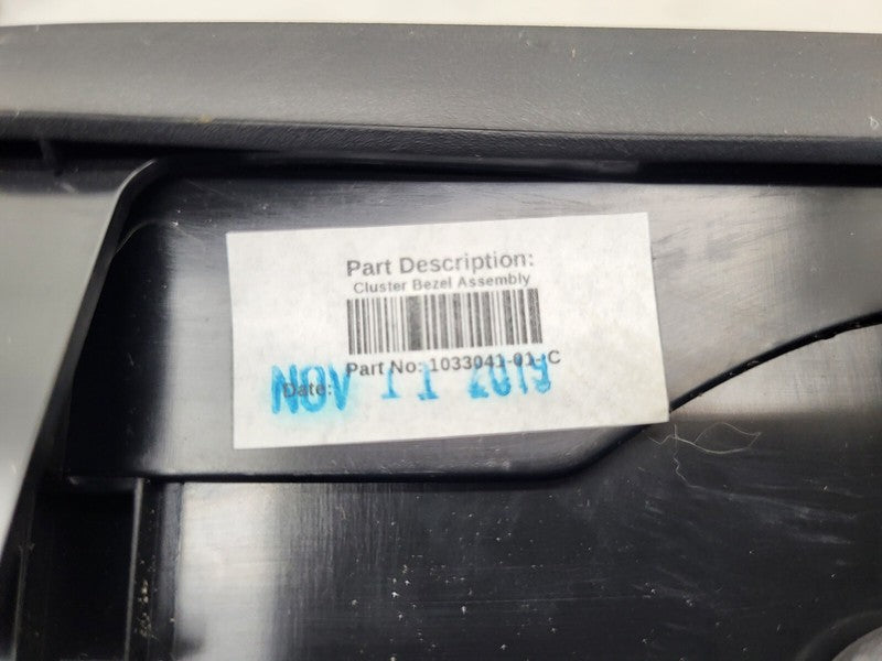 103304101C ⭕ 16-20 Model S Speedometer Gauge Trim Instrument Cluster Bezel OEM 1033041-01-C
