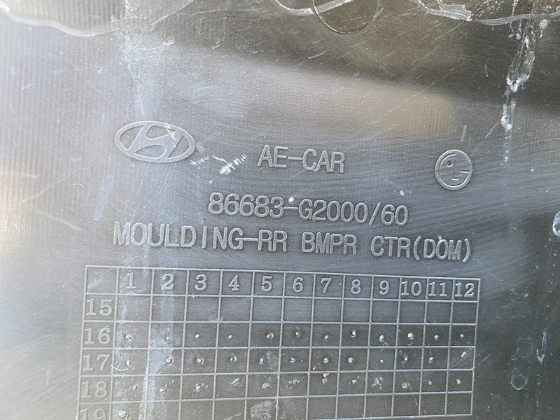 86683G2000 ⭕ 2017-2020 Hyundai Ioniq Rear Bumper Valance Cover Molding Black 86683-G2000