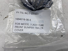 ⭕ 24-26 Tesla Model 3 Front Bumper Tow Hook Trailer Cover Non-Perf 1694316-00-E