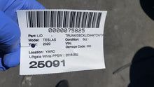 ⭕ 16-20 Model S MS Rear Tailgate Panel w/ Liftgate Glass White PPSW 6007205-01-J