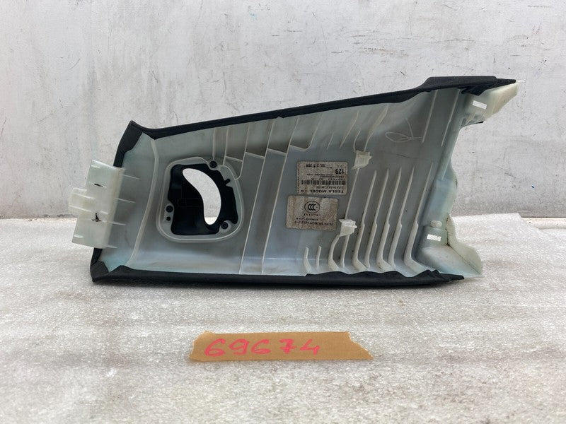 102161302A ⭕2012-2020 Tesla Model S Side B-Pillar Upper Trim Cover Panel Right 1021613-02-A