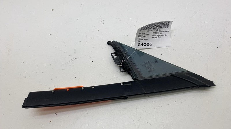 ⭕ 12-20 Tesla Model S Front Right Door Window Corner Vent Quarter Glas