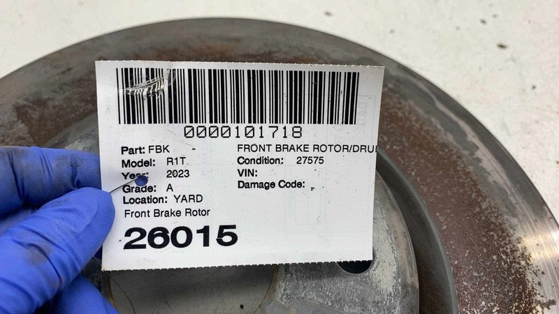⭕ 2022 2023 2024 Rivian R1T Front Left or Right Brake Disc Rotor Assem