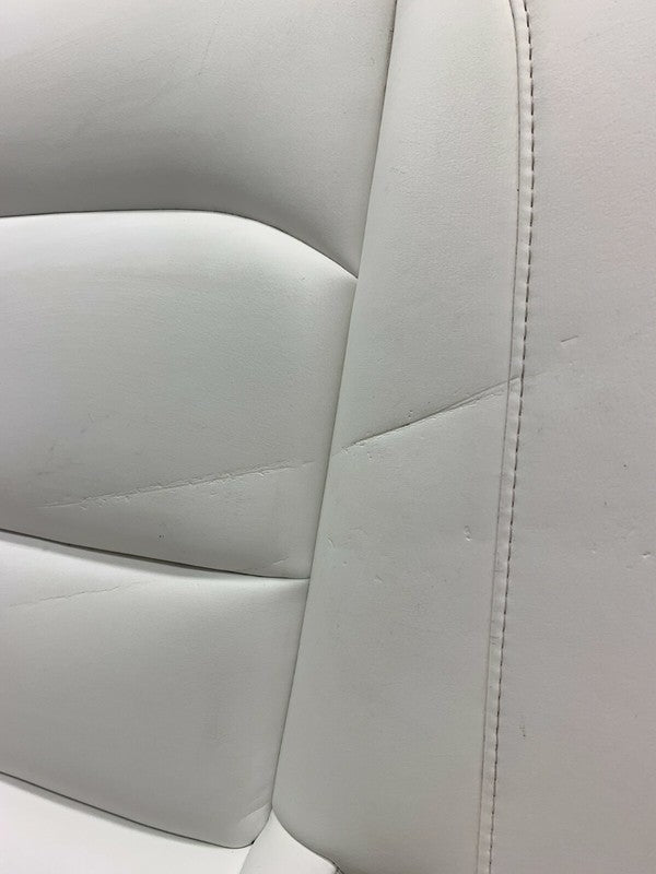 ⭕ 17-23 Model 3 Rear 2nd Row Lower Seat Cushion Pure White Leather 145