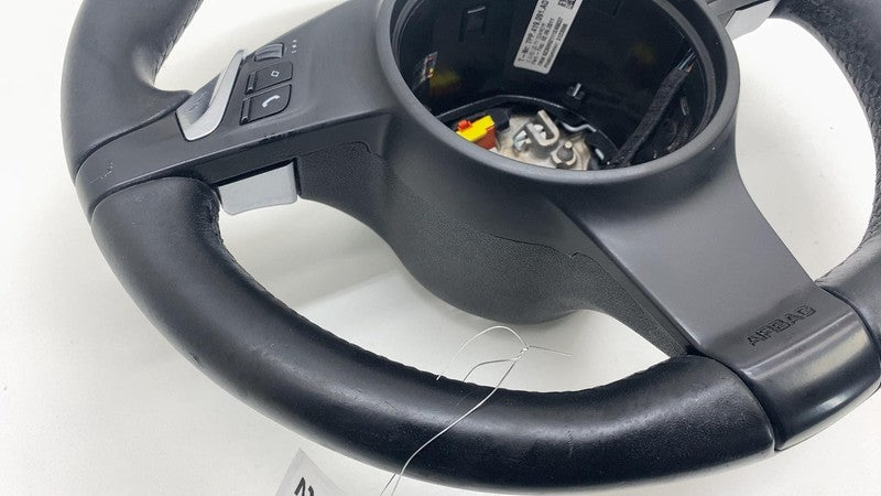 2011-2014 Porsche Cayenne Front Driver Steering Wheel w/ Control Switches Black