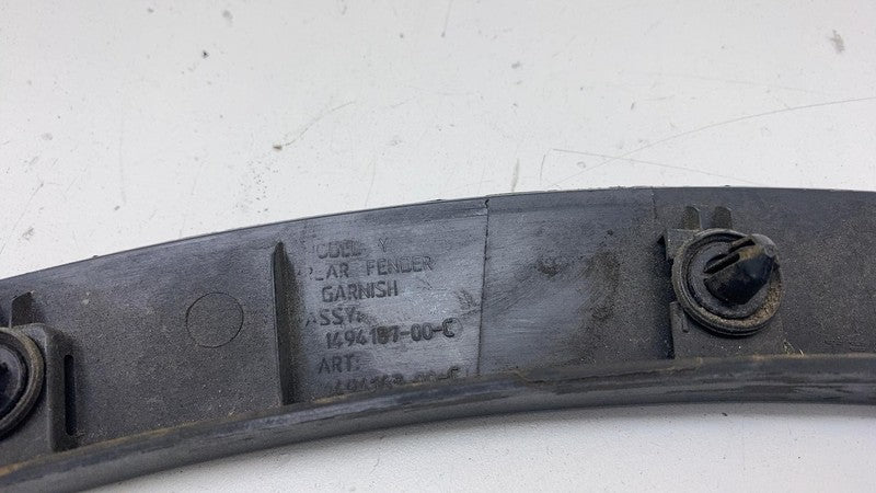 1494187-00-C ⭕ 20-24 Model Y Rear Left Fender Garnish Flare Wheel Arch Molding 1494187-00-C