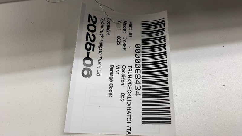 ⭕ 2024 2025 Tesla Cybertruck Rear Tailgate Panel Door Trunk Lid Silver