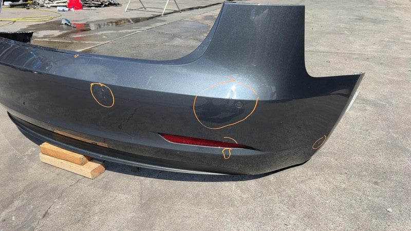 ⭕ 2017-2022 Tesla Model 3 Rear Bumper Cover w/ Park Sensor & Harness G