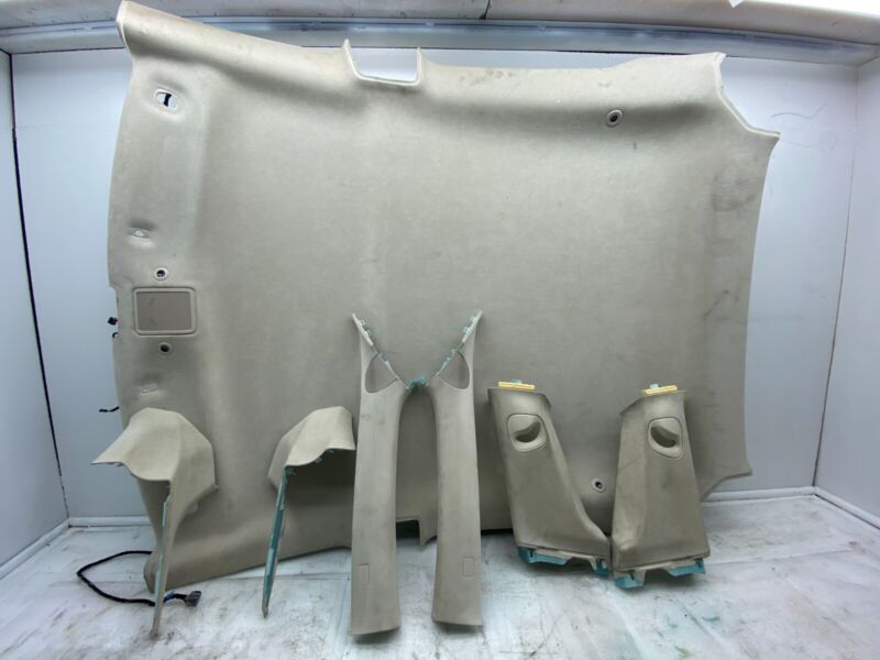  2012-2015 Tesla Model S SET of Headliner Textile Upper A + B + C-Pillar Assembly