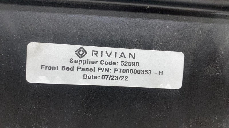 ⭕2022 2023 2024 Rivian R1T Front Pick Up Box Bed Trim Cover Panel OEM PT00000353