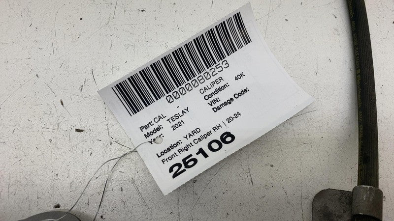 ⭕ 20-24 Model Y MY Front Passenger Caliper w/ Brake Hose Line Right 11