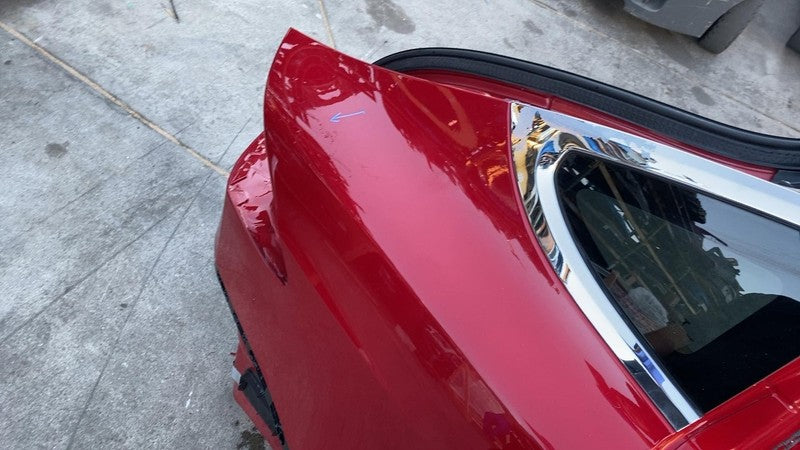 2016-2020 Tesla Model X Rear Right Quarter Fender Frame Panel Cutout RH Red PPMR