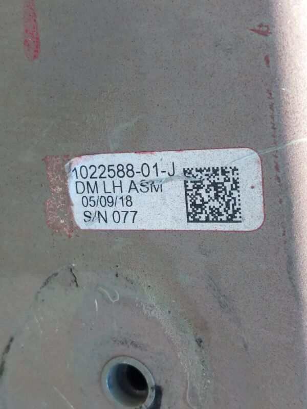 2012-2020 Tesla Model S MS Front Left Side Member Reinforcement 1022588-01-J OEM