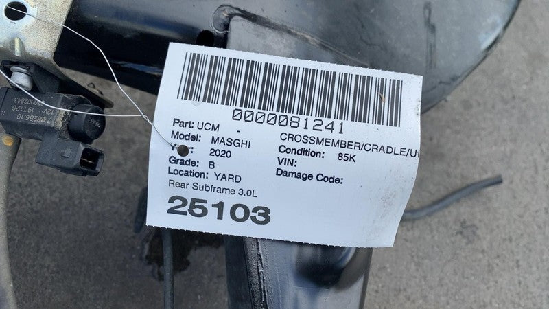06701062910 ⭕ 17-20 Maserati Ghibli Rear Suspension Subframe Crossmember Support 06701062910
