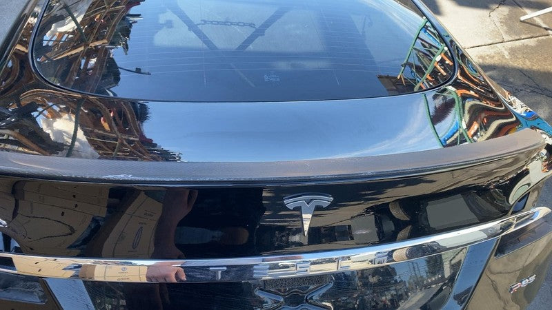 ⭕ 12-15 Tesla Model S Rear Tailgate Hatch Liftgate Panel Assembly Blac