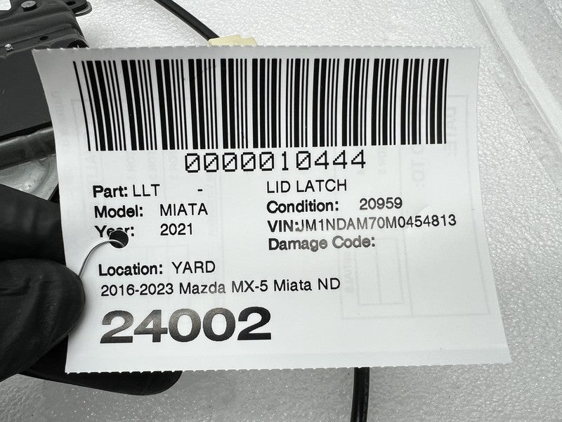 NA1J-56-820 2016-2023 Mazda MX-5 Miata Rear Trunk Decklid Latch Lock Release Actuator Cable