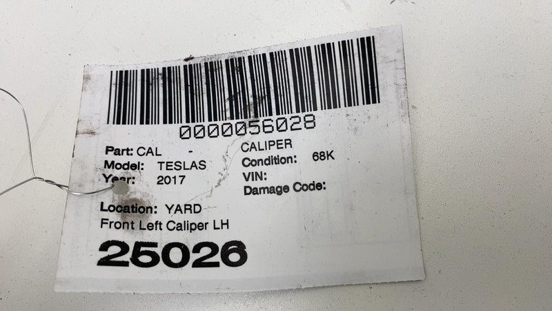 2012-2020 Tesla Model S MS Front Driver Side Caliper w/ Brake Hose Line Left OEM