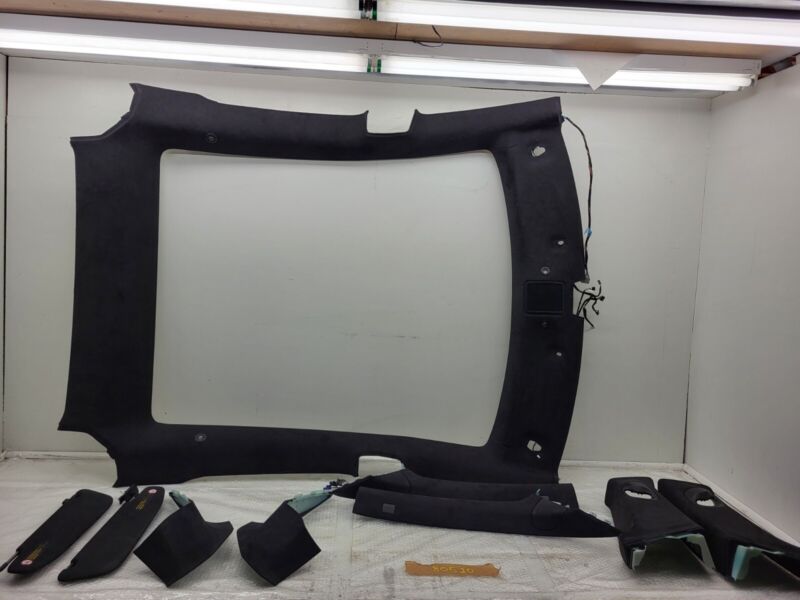 1007457 06 C 2016-2020 Tesla Model S SET of Ceiling Headliner Sunvisor Upper A + B + C-Pillar