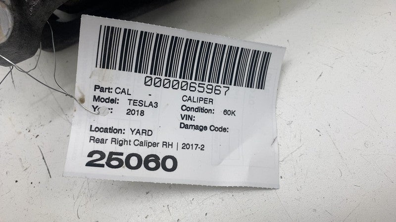 ⭕ 17-25 Tesla Model 3 Y Rear Left Caliper w/ Brake Hose Line BASE 1044