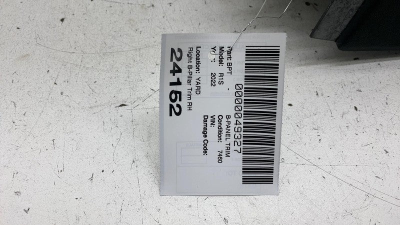 T04702169 2022-2024 Rivian R1T R1S Passenger Side B-Pillar Upper Trim Cover Panel Right RH