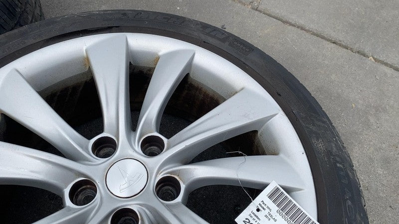 ⭕ 12-15 Model S Wheel Rim 19" 19x8.0 +40MM + Tire 245/45 R19 (x4) 1024