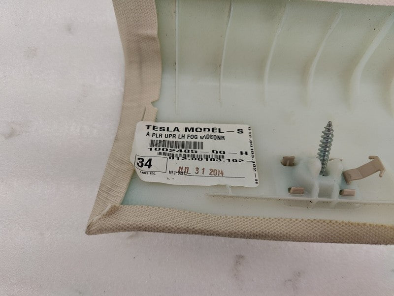 ⭕ 12-15 Model S Front Left & Right Upper A-Pillar Trim 1007441-00-H/10