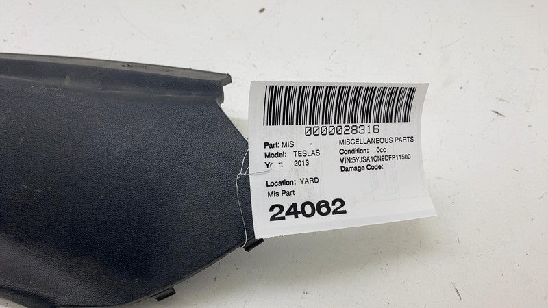 1006328 00 E 2012-2015 Tesla Model S Front Passenger Side Under Hood Apron Trim Cover Right