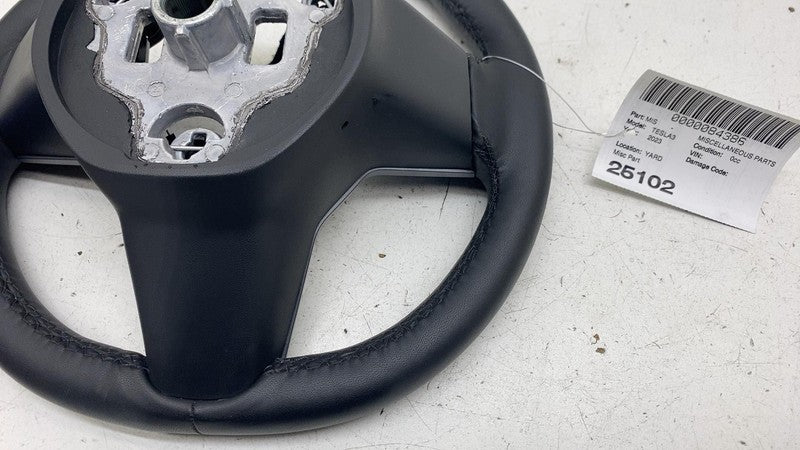 ⭕ 2021-2023 Tesla Model 3 Steering Wheel Assy Leather Black Heated 149